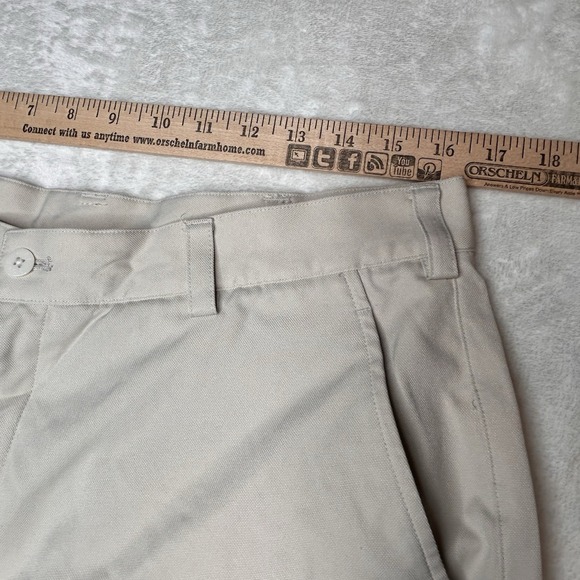 Nike Golf NikeFit Dry Tan Mens 34 Gripper‎ Waist Band Flat Front Shorts Chino - Picture 4 of 11
